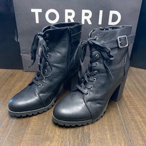 Black Torrid combat boots